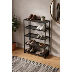 Hanah Home stalak za obuću Veno, 73 cm, crni