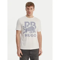 HUGO Majica Dlix_RB 50559696 Bela Regular Fit