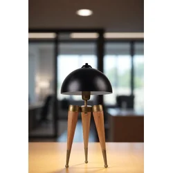 Opviq Stona lampa Stil, Bež-crna
