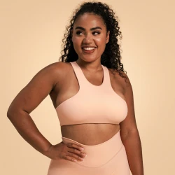 BeastPink Venture Sports Bra Peach