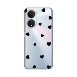 TELEMPIRE Silikonska maska Print Skin za Honor X7 Hearts providna