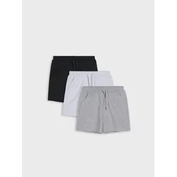 Sinsay - Pamučni šorts 3 pack - crno