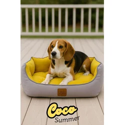 Paws & Whiskers Krevet za ljubimce Coco Summer, 60x70x10 cm, Žuti