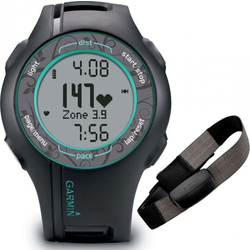 GARMIN športna ura FORERUNNER 210 HRM, (010-00863-39), sivo-turkizna