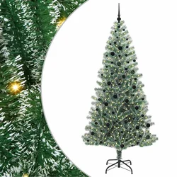 Umjetno Božićno Drvo s Snježnim Flokom i LED Svjetlom 240 cm