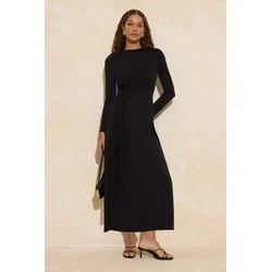 Trendyol Modest Ženska haljina Tctss26Eb00016, Crna