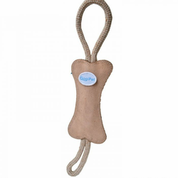 GogiPet naravna igrača za pse - Kost bež barve, velikost 39cm