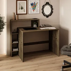 HANAH HOME Radni sto Amber Walnut