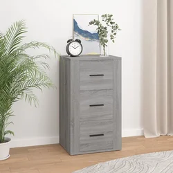Komoda boja sivog hrasta 40 x 33 x 70 cm od konstruiranog drva