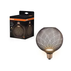 LED sijalica DECOR FLAT G125 E27/3,5W/230V 2700K crna - Osram