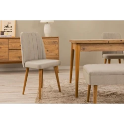 Hanah Home Trpezarijska stolica Vina 1005, 47x90x44 cm, Bež