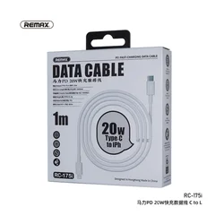 Kabel Remax RC-175i PD 20W iPhone Type-C na iPhone Lightning beli 1m
