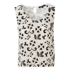KOROSHI Bluza črna/off-bela