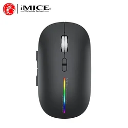 Bežični miš g901 led punjivi i bluetooth necujni 2.4g imice crni