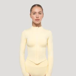 GymBeam Women‘s Luma Sports Top Butter Yellow