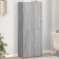 Ormar za spise sivi Sonoma 60x32x153 cm izrađeno drvo