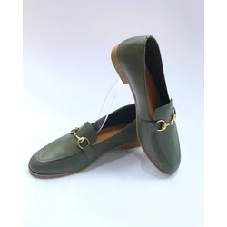 Squareonline Ženske mokasine Olive Elegance, Maslinaste