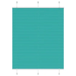 Plisirana zavjesa petrolej zelena 105x100 cm Širina tkanine 104,4 cm Poliester