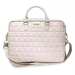 GUESS usnjena torba za 15 prenosnik Quilted