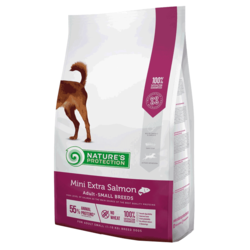 NATURES PROTECTION Hrana za pse Mini Adult Extra Salmon, 7.5kg