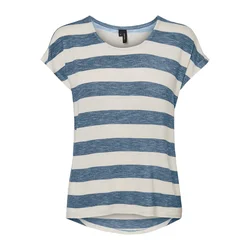 VERO MODA Majica VMWide golobje modra/bela