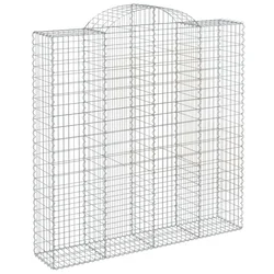 Gabionska košara s lukom 200x50x200/220 cm pocinčano željezo