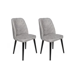 Hanah Home Set trpezarijskih stolica Dallas 524 V2, 2 komada, Sivi