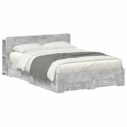 Vidaxl Posteljna konstrukcija s prostorom za shranjevanje 150 x 200 cm