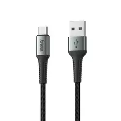 SUPERIOR USB data kabal SU-K104 , Fast, 27W, 3A, USB A na Type C , 1m, Crni