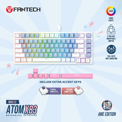 Tastatura mehanička Gaming Fantech MK612 Atom x83 AME plava (rosie switch)