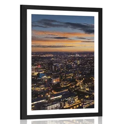 Plakat s paspartujem pogled z letala na London - 40x60 no frame