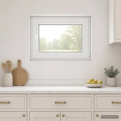 vidaXL Notranja barva okna za klet bela RISOR 80 x 55 cm