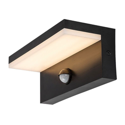 Rabalux 77115-LED spoljašnje zidno svetlo sa senzorom ZARAGOZA, LED/9W/230V, IP54, crno