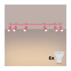 Brilagi - LED spot svetiljka CRESTO 6xGU10/10W/230V ružičasta