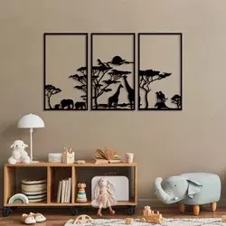 Wallity Zidna dekoracija Serengeti-316, Crna