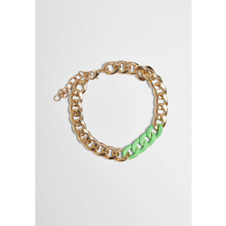 Colorful Base Bracelet - Gold Color/Neon Green