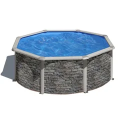 Montažni bazen GRE 3.5m x 1.2m okrugli u boji kamena