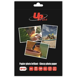 UPrint Glossy foto papir, foto papir, sjajni, bijeli, A4, 180 g/m2, 20 kom, inkjet