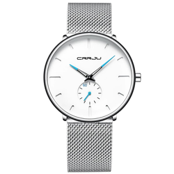 Ročna ura Crrju Minimalistic White