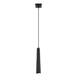 Sollux SL.1400 - Luster na sajli PRYSM 1xG9/8W/230V crna
