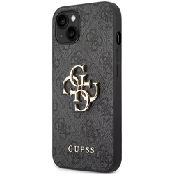 Guess GUESS etui za IPHONE 13 / 14 / 15 GUHCP14S4GMGGR (4G Big Metal Logo) siv