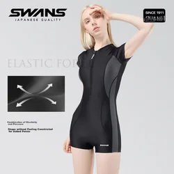 Swans Ženski jednodelni kupaći kostim, Crno-sivi