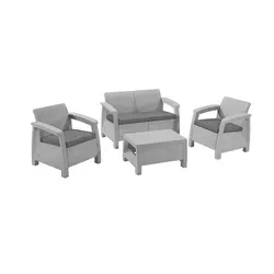Baštenski set Corfu II - svetlo siva