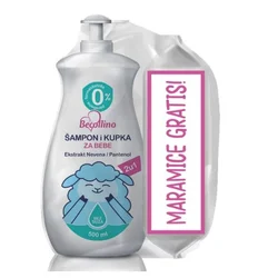 Becollino 2u1 Šampon i kupka 500 ml + gratis maramice A60