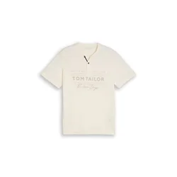 TOM TAILOR Majica  brokat / bela