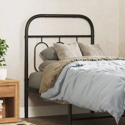 Vidaxl vidaXL Kovinsko vzglavje postelje črne barve 75 cm