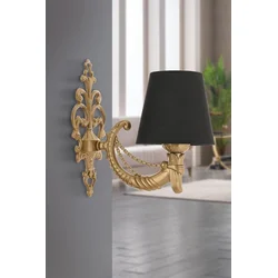 OPVIQ Zidna lampa Gloria Black Gold
