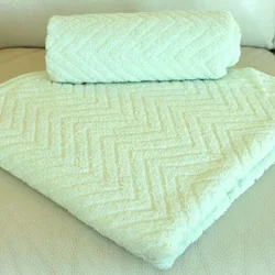 Peškir Zig Zag 70x130 cm-mint