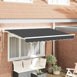 Okvir tende Antracit 250 x 200 cm Poliester s PU premazom
