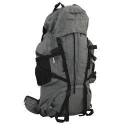 Ruksak za planinarenje sivi 60 L od tkanine Oxford